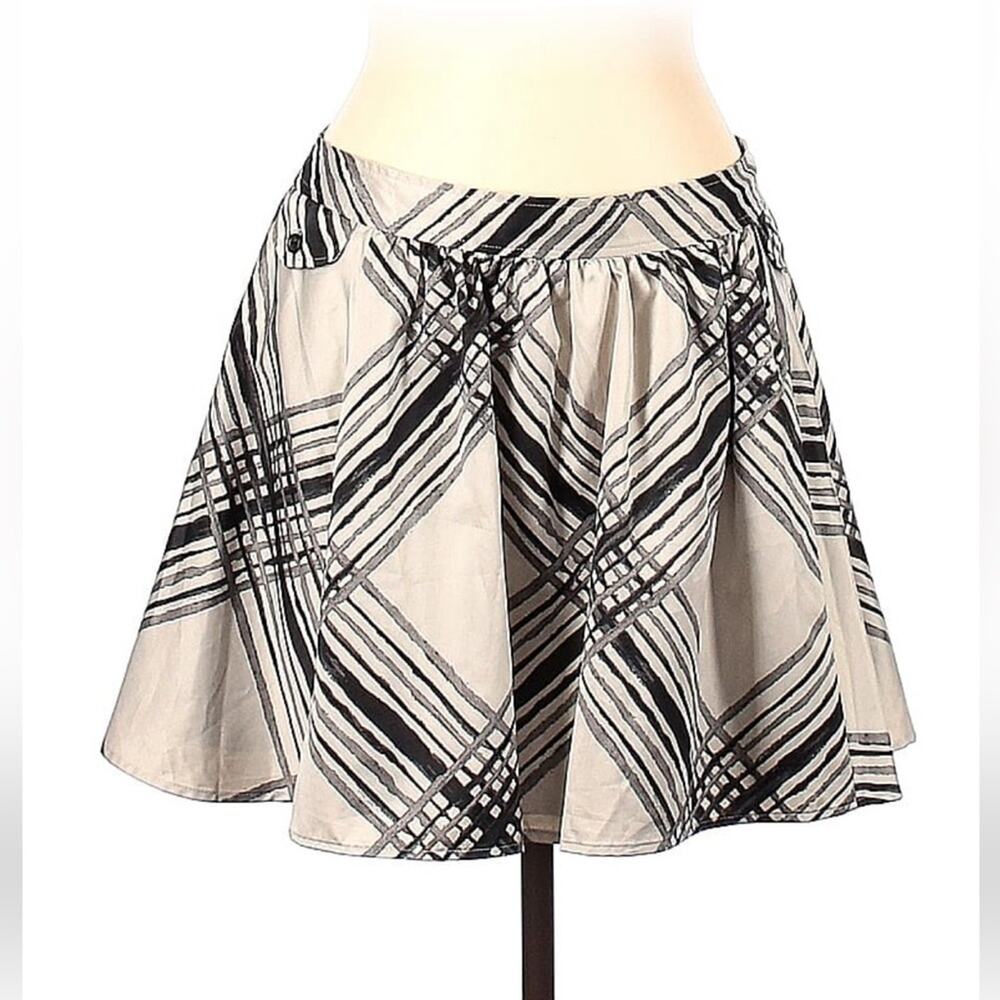 Go International striped satin mini skirt, size 11‎